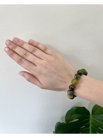 BRACELET BOULE AGATE