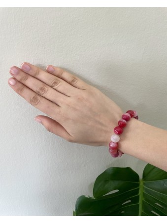 BRACELET BOULE AGATE