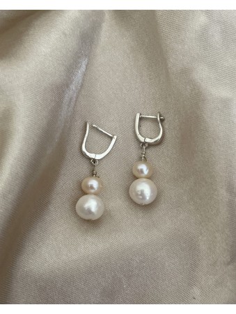 BOUCLES D'OEILLES PERLE DE CULTURE