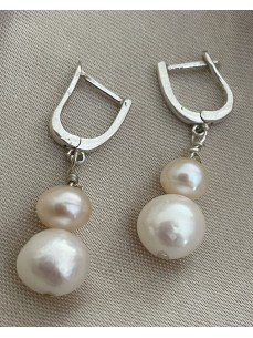 BOUCLES D'OEILLES PERLE DE CULTURE 2