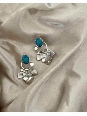 BOUCLES D'OREILLES FEUILLE DE FIGUEEN