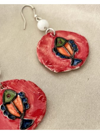 BOUCLES D'OREILLES CERAMIQUE