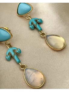 BOUCLES D'OREILLES  LARME DE LA MER 2