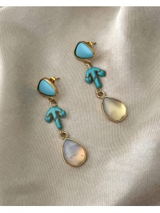 BOUCLES D'OREILLES  LARME DE LA MER