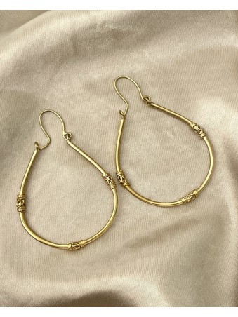 BOUCLES D'OREILLES OVALE CISELEES