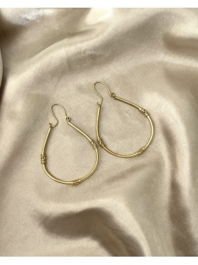 BOUCLES D'OREILLES OVALE CISELEES