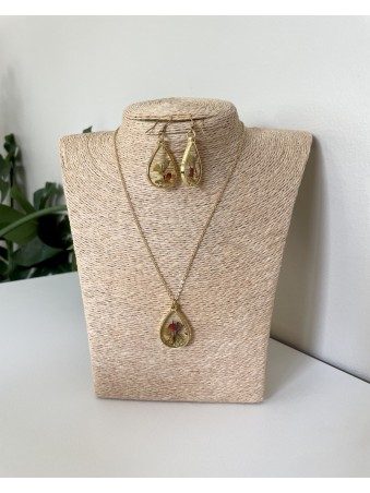 PARURE GOUTE FLORALE