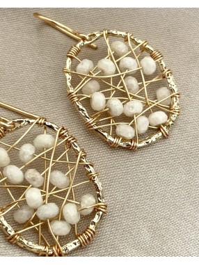 BOUCLES OVALES ARAIGNEE