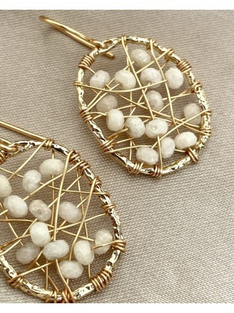 BOUCLES OVALES ARAIGNEE