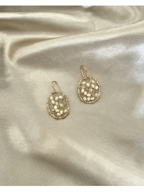 BOUCLES OVALES ARAIGNEE