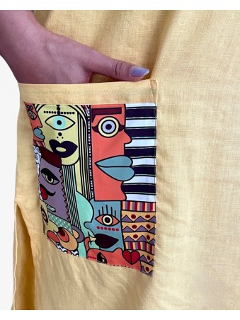 ROBE ABSTRAITE LONGUE