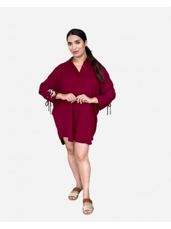 ROBE CHEMISE  COURTE