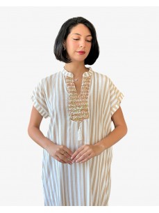 ROBE RAYEE EN LIN 2