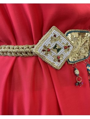 CEINTURE DORE ARTISANALE BRODEE