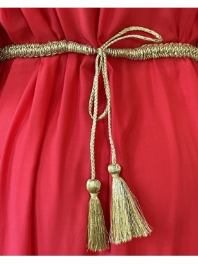 CEINTURE DORE ARTISANALE BRODEE