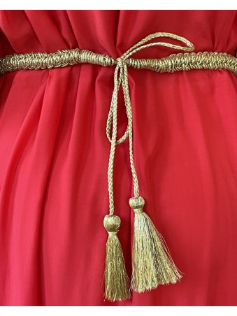 CEINTURE DORE ARTISANALE BRODEE