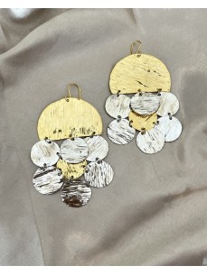BOUCLES D'OREILLES DEMI DISQUE