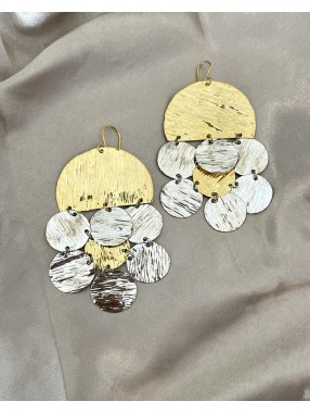 BOUCLES D'OREILLES DEMI DISQUE