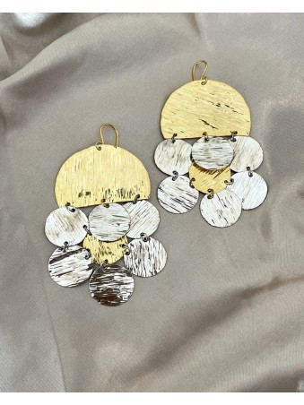 BOUCLES D'OREILLES DEMI DISQUE