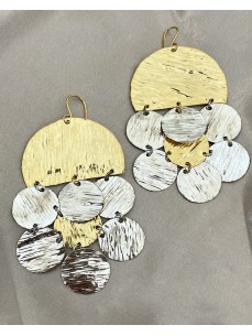 BOUCLES D'OREILLES DEMI DISQUE 2