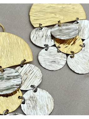 BOUCLES D'OREILLES DEMI DISQUE