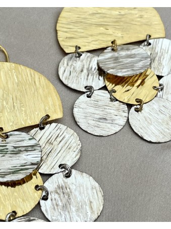 BOUCLES D'OREILLES DEMI DISQUE