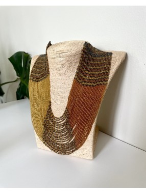 COLLIER MULTIROND EN PATE DE VERRE