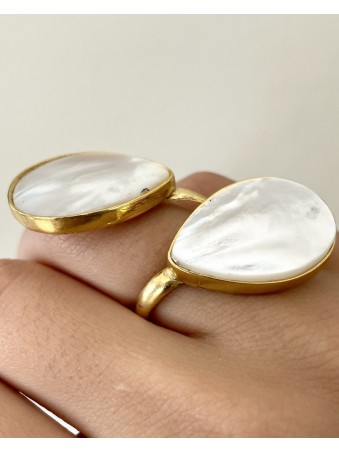 BAGUE ORNELLE PIERRE NACRE