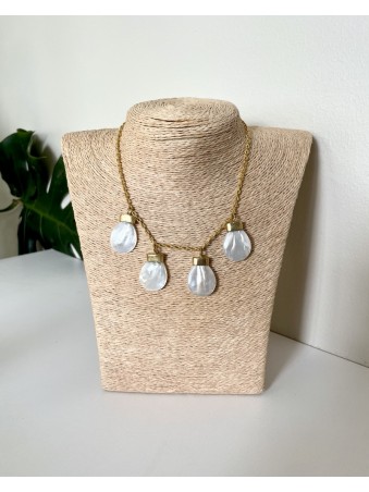 COLLIER DORE  NACRE