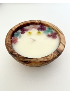 BOUGIE EN BOIS D'OLIVE 2