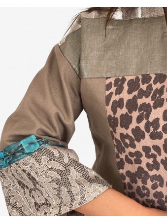 VESTE TERRE ET DENTELLE