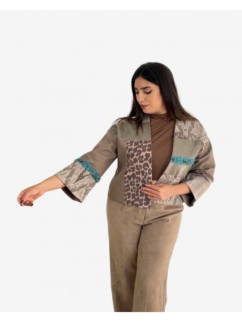 VESTE TERRE ET DENTELLE