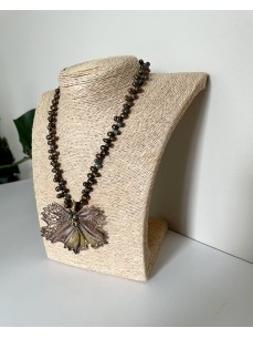 COLLIER FILIGRANE FEUILLE DE VIGNE 2
