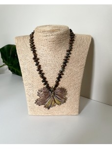 COLLIER FILIGRANE FEUILLE DE VIGNE