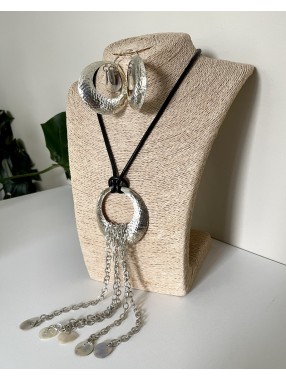 PARURE LUNE MARTELEE & NACRE