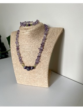 PARURE AMETHYSTE CHIPS