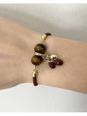 BRACELET CORDON OEIL DE TIGRE