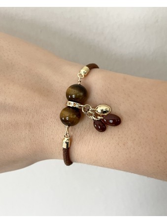 BRACELET CORDON OEIL DE TIGRE