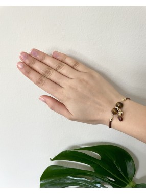 BRACELET CORDON OEIL DE TIGRE