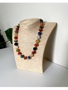COLLIER BOULES AGATE 2