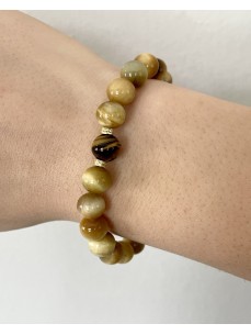 BRACELET BOULES OEIL DE TIGRE 2
