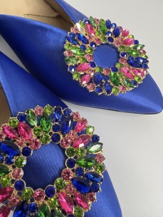 MULES A TALON AVEC BROCHE EN STRASS 2