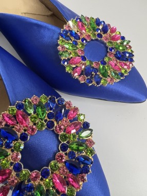 MULES A TALON AVEC BROCHE EN STRASS