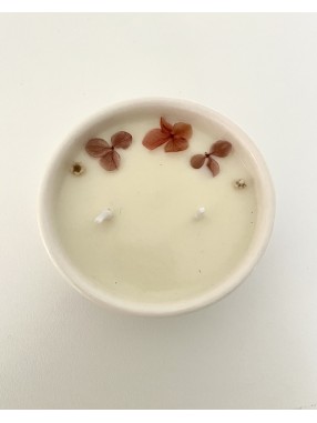 BOUGIE EN CERAMIQUE FLEUR DE LYS