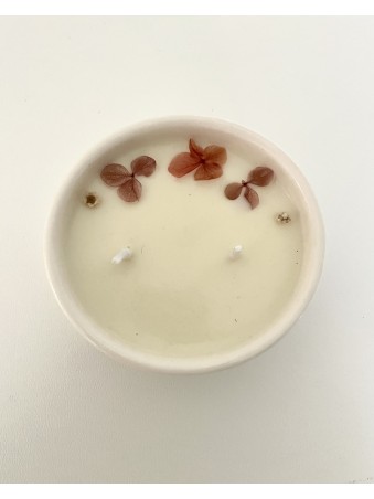 BOUGIE EN CERAMIQUE FLEUR DE LYS