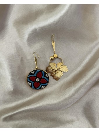 BOUCLES DEPAREILLEES FEUILLE DE RAISIN