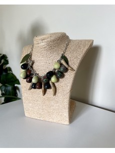 COLLIER OLIVES EN AGATE 2