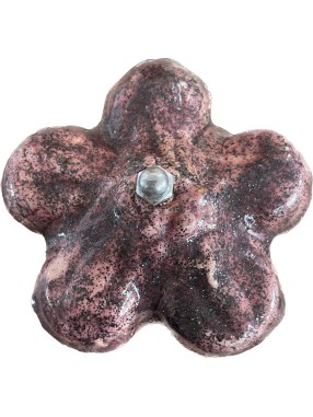 FLEUR EN RAKU ET BAMBOU