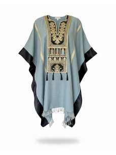 ROBE PONCHO COURTE