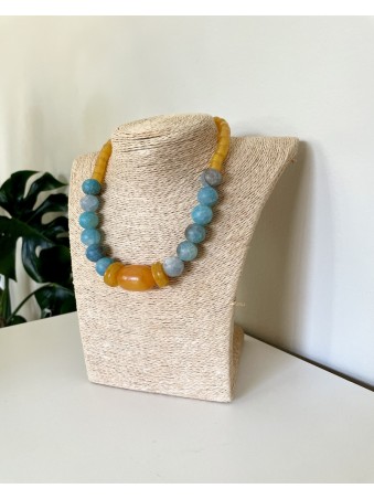 COLLIER AGATE CRAQUELEE